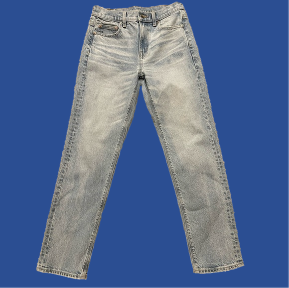 American Eagle Outfitters Denim - American Eagle Super High Rise Ankle Straight Jeans, Size 00 Regular, like new
